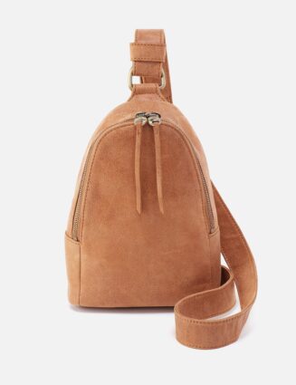 Fern Sling In Buffed Leather - Whiskey