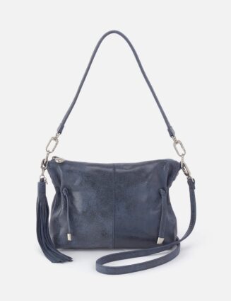 Kori Crossbody in Buffed Leather - Indigo Sky