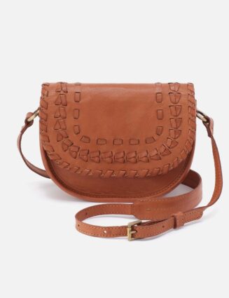 Kiva Small Crossbody in Washed Leather - Harvest Wheat