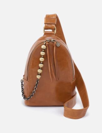 Fern Sling in Polished Leather - Truffle