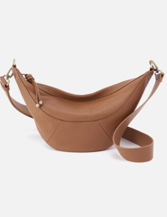 Carmen Sling In Pebbled Leather - Brown Sugar