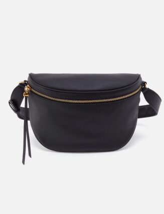 Juno Belt Bag in Smooth Leather - Black