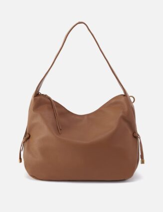 Kori Hobo In Pebbled Leather - Timber Brown