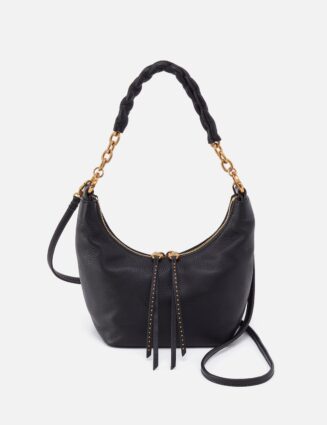 Astrid Small Crossbody in Pebbled Leather - Black