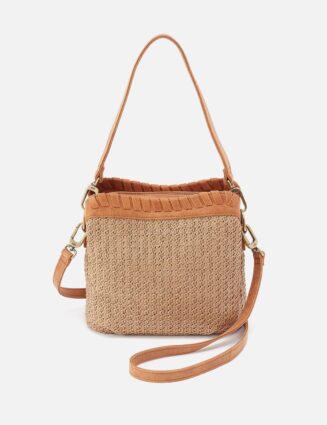 Starr Convertible Shoulder Bag In Woven Straw - Meadow Woven Straw