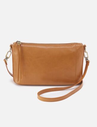 Darcy Carry-All Crossbody In Polished Leather - Natural