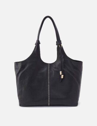 La Jolla Tote In Cloud Leather - Black